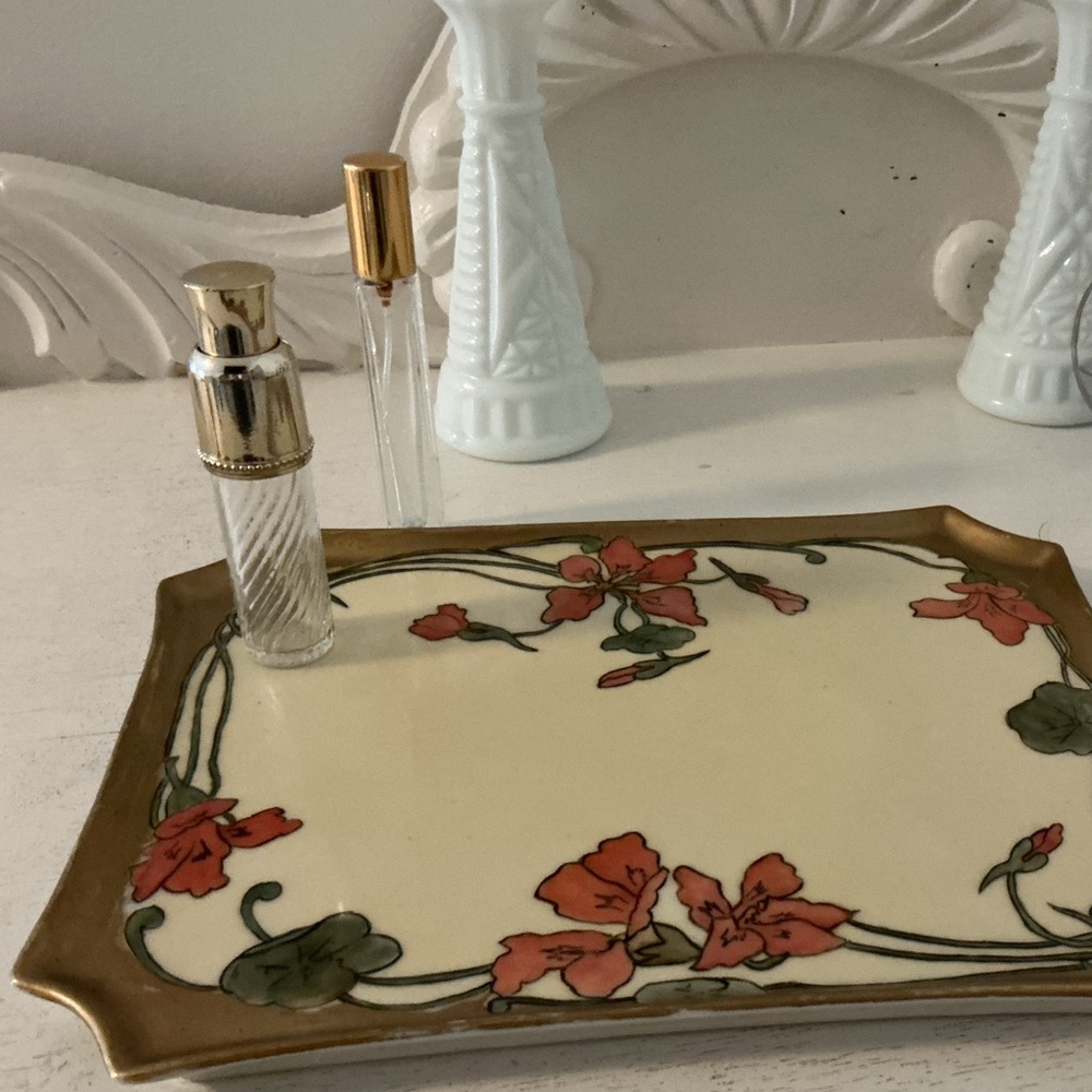 Antique Limoges Porcelain Tray